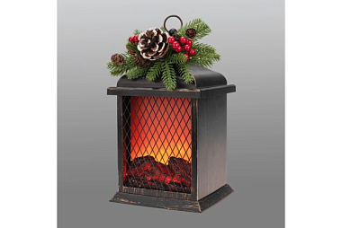Камин Neon-night Рождество эффект живого огня бронзовый 15*14*26 см 511-027