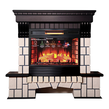Каминокомплект InterFlame портал Экстер ЕС с эл вставкой Jupiter BL BLT-999-A1 венге