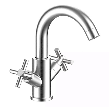 Смеситель Esko Astana для раковины поворотный излив нерж сталь AA26