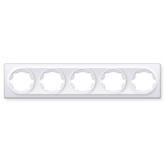 Рамка Onekey Florence 5-ая горизонтальная белая 1Е52501300***