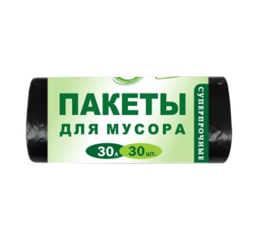 Пакеты для мусора Absolut Home Суперпрочные 30 л 30 шт/рул 