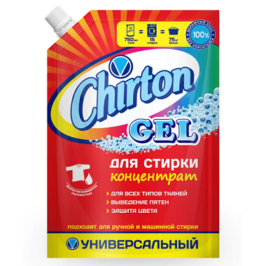 Гель для стирки Chirton концентрированный универсальный 750 мл 00000120705