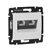 Розетка Legrand Valena TF 2-ая белая 65269***