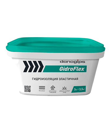 Гидроизоляция Danogips GidroFlex эластичная 3 кг