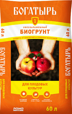 БиоГрунт Богатырь Для плодовых культур 60 л Lt001123