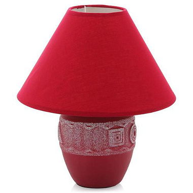 Лампа настольная Lucia D1902 Геометрия 60W Е27 бордовый