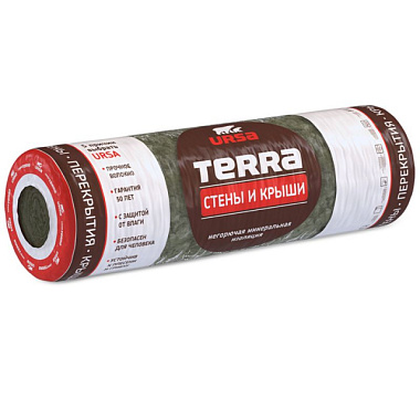 Минеральная вата Урса Terra Стены и крыши 37 RN 4000*1220*150 мм 4,88 м2 0,732 м3
