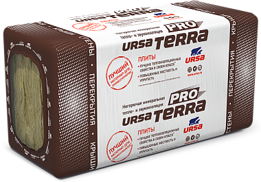 Минеральная вата Урса Terra Pro 34 PN 1000*610*100 мм 2,44 м2 0,244 м3 4 шт