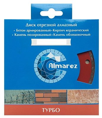 Диск Almarez Турбо отрезной алмазный 230*22,23 мм 301230