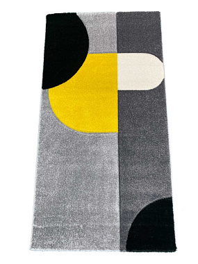 Ковер Reggi Прямоугольник 0,8*1,5 м L.GREY/YELLOW L255A
