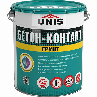 Грунт Юнис Бетон Контакт 15 кг