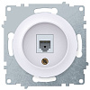 Розетка Onekey Florence телефонная белая 1*RJ11 1Е20601300***