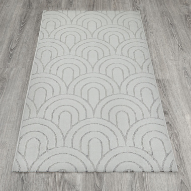 Ковер Soft Прямоугольник 1,4*2 м WHITE/WHITE J745A