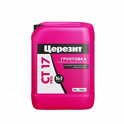Грунтовка Церезит СТ 17 Pro для стен 10 л 2636644
