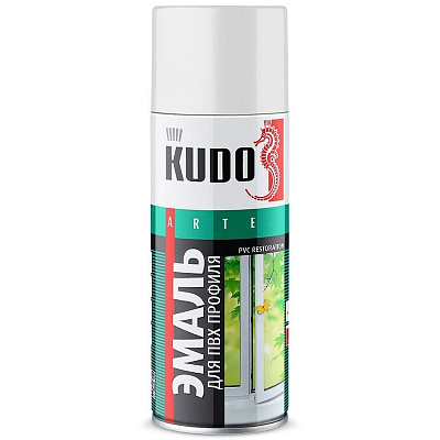 Аэрозоль Kudo эмаль для ПВХ профиля 520 мл KU-6101