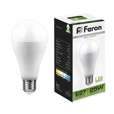 Лампа светодиодная Feron LED 25Вт Е27 белый LB-100 
