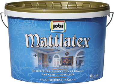 Краска Jobi MattLatex O-4 латексная 10 л 11818