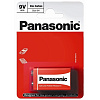 Батарейка солевая Panasonic 6F22 Zinc Carbon 9В бл/1