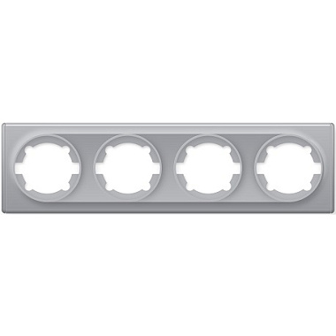 Рамка Onekey Florence 4-ая горизонтальная серая 1Е52401302***