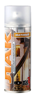 Аэрозоль Kudo лак универсальный акриловый матовый 520 мл KU-9004