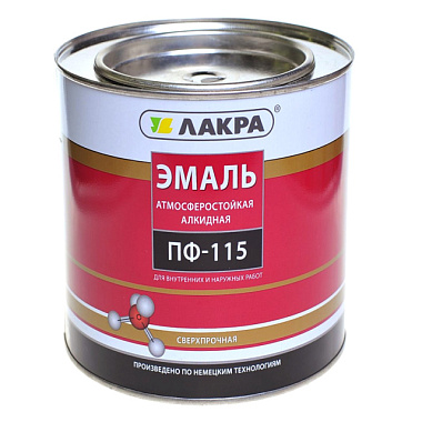 Эмаль Лакра ПФ-115 Черный 2,8 кг Л-С*