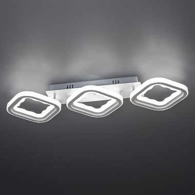 Люстра Ritter Losanga потолочная LED диммир ДУ белый 3 режима 120Вт 36м² 715*220*80 52931 0*